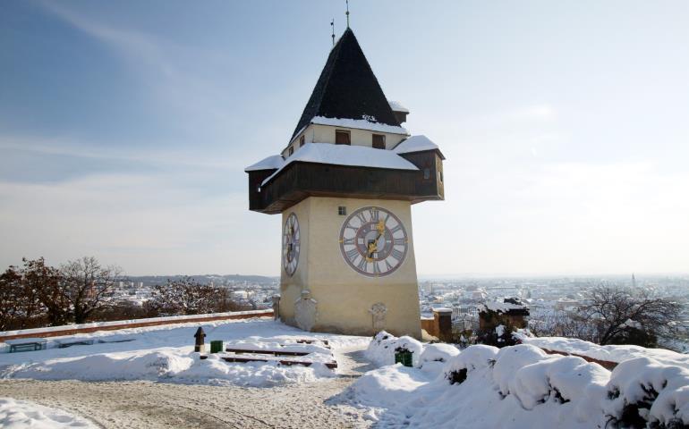 Schloßberg Uhrturm (c) Graz Tourismus - Harry Schiffer